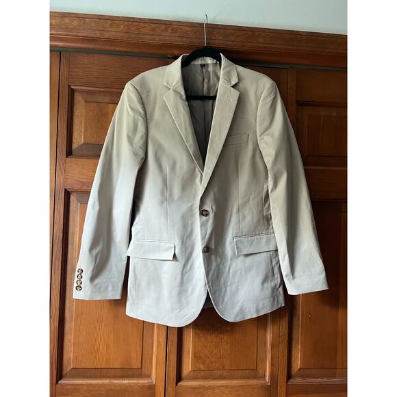 NWT J. Crew Men's Slim-Fit Thompson Performance Suit Jacket Sandy Dune Size 38R - Picture 2 of 14